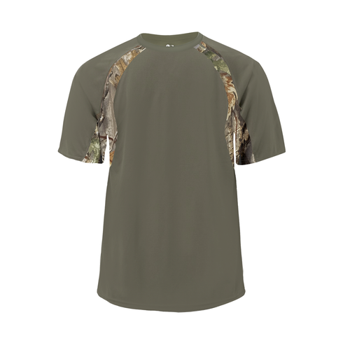 Badger Sport Hook Tee, Sizes 2XL-4XL (414400-011708), Color 'OD Green/Force'